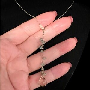 Elegant gold plated Necklace with Crystal Accents